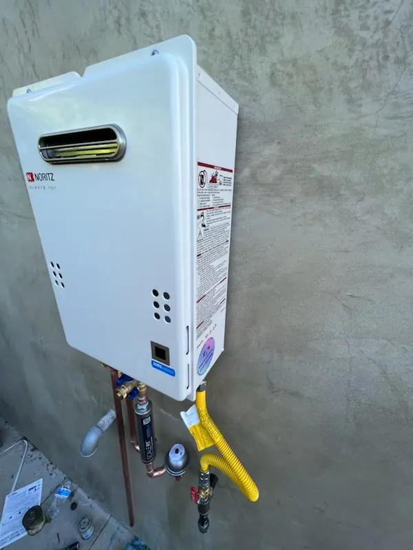 Tankless water heater installation for Gatewood homes